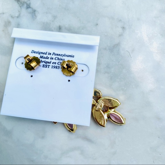 Sorrelli Repeating Navette Dangle Earrings in Pink Pastel Multi NWT - Picture 16 of 17